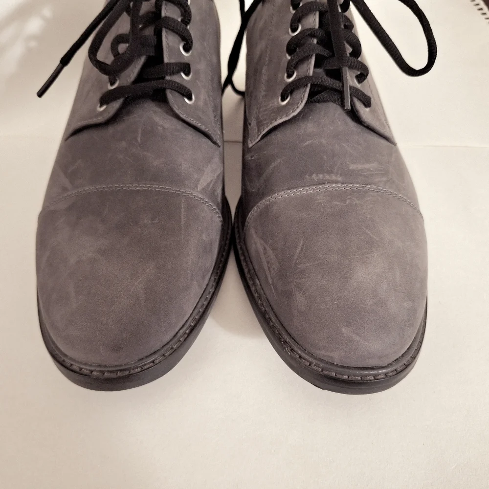 Cole Haan Watson Casual Cap Charcoal Lace-Up Oxfords - Picture 4 of 7